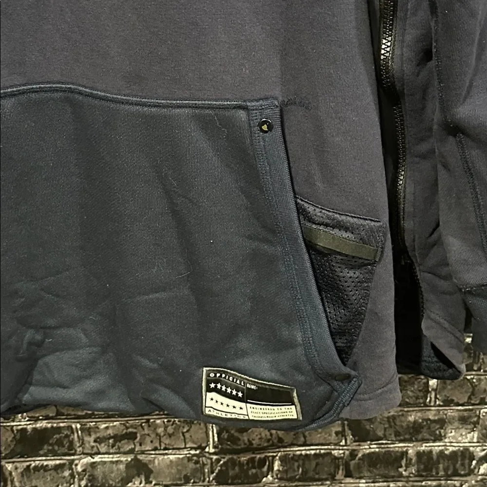 Nike Navy Hoodie with Red and White Logo